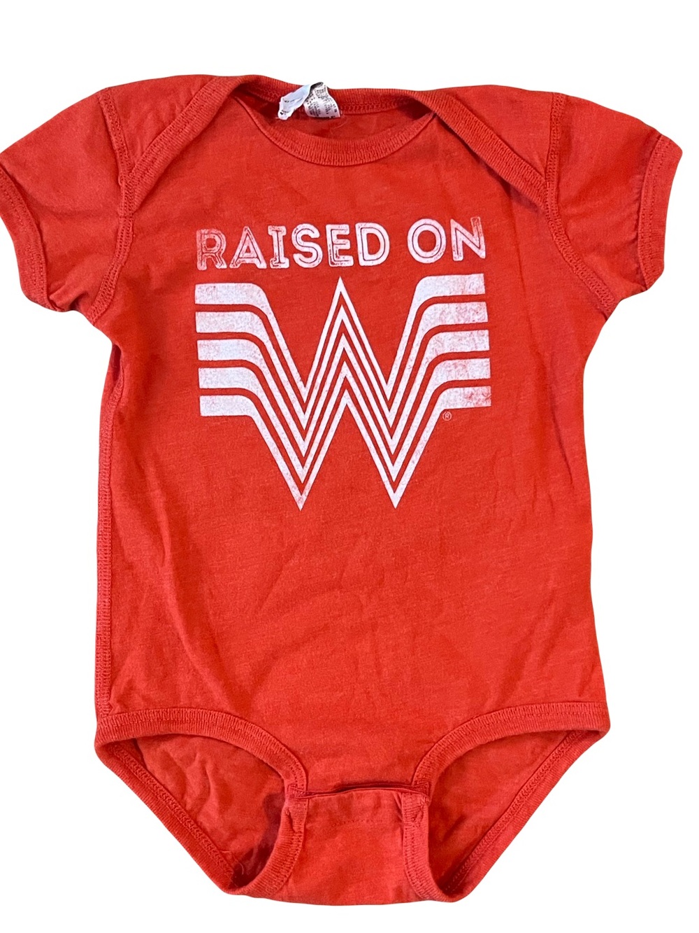 Whataburger Baby Bodysuit Onesie 18 Months Raised On Whataburger Orange